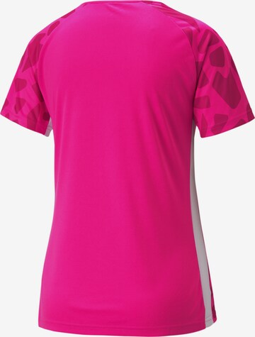 T-shirt fonctionnel 'teamLIGA' PUMA en rose