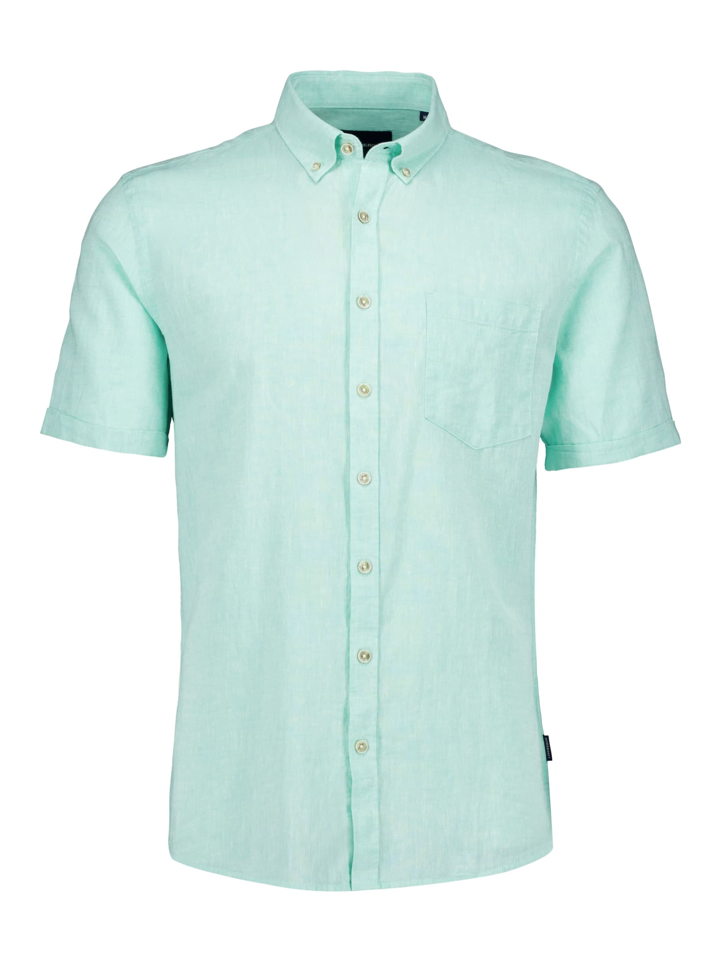 Coupe regular Chemise Lindbergh en vert : devant