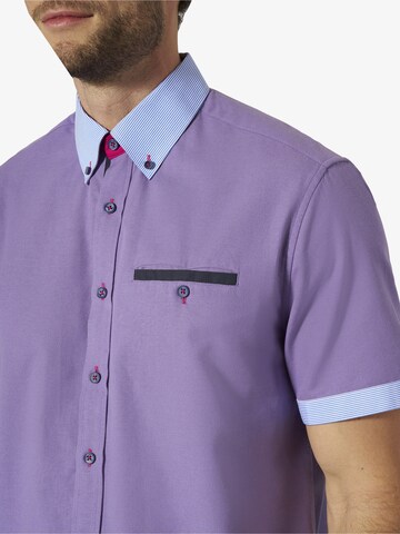 BABISTA Regular fit Button Up Shirt ' Florevetto ' in Purple