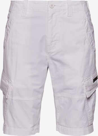 Superdry Cargo Pants in White: front