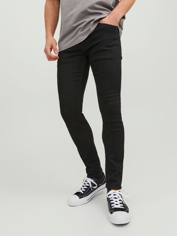 JACK & JONES Skinny Jeans in Black: front