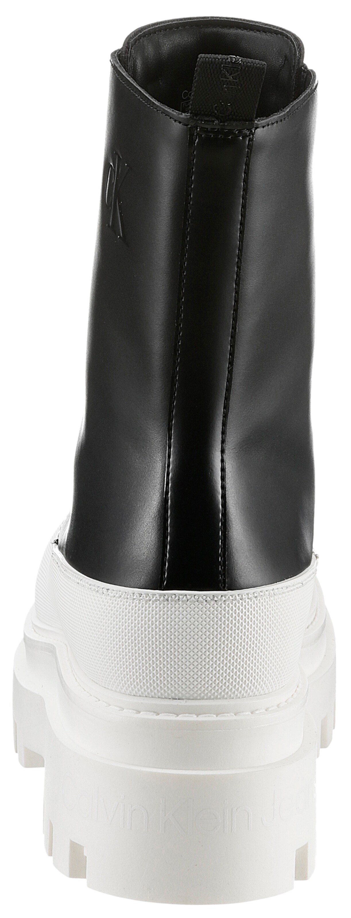 Calvin Klein Lace-Up Ankle Boots in Black