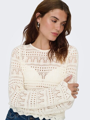 ONLY Sweater 'Elke' in White