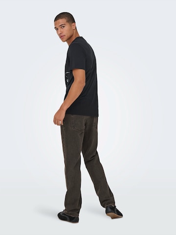 Only & Sons Shirt 'ONSSTORMTROOPER' in Zwart