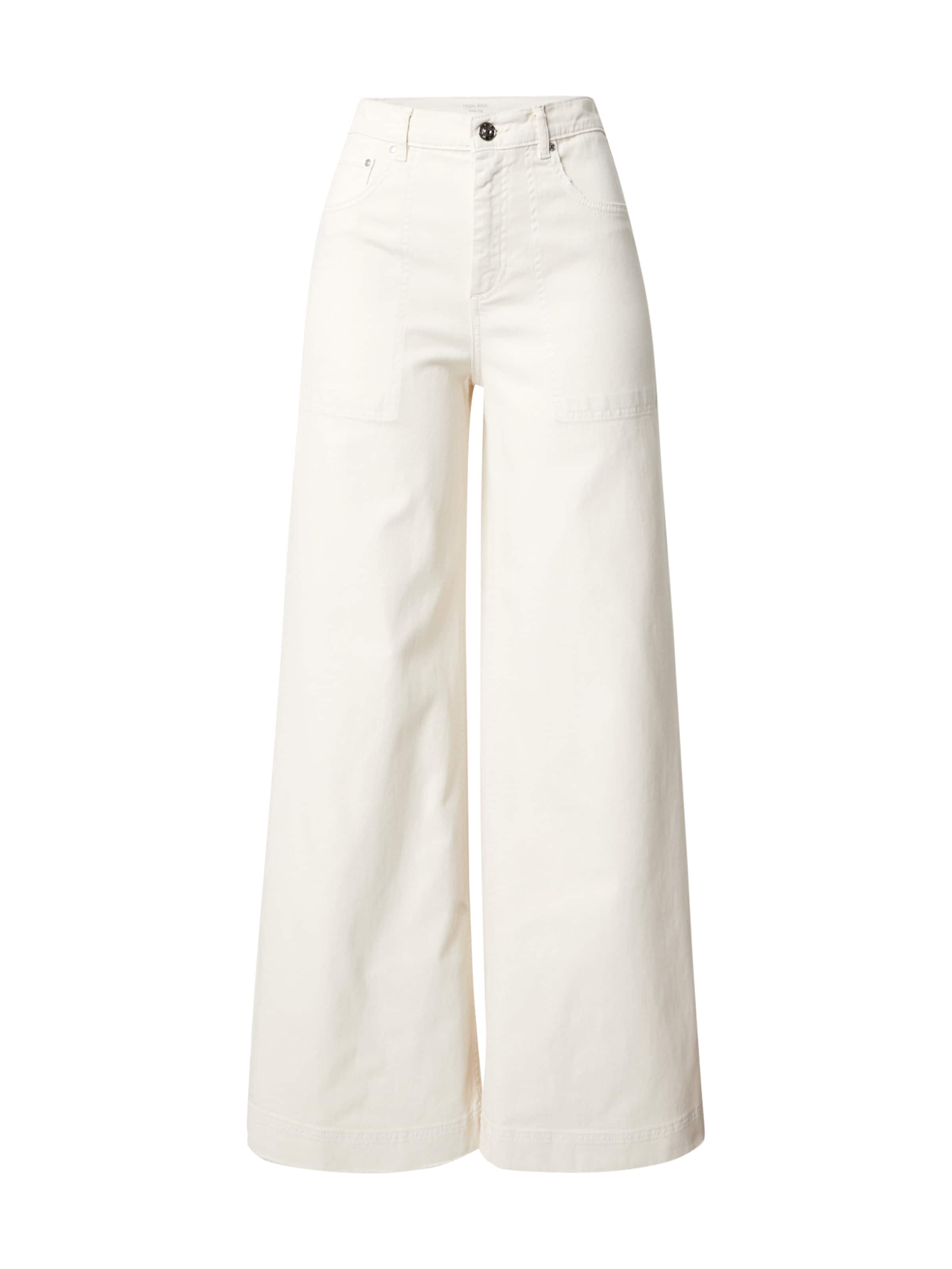 OUI Flared Jeans in Weiß: Vorderseite