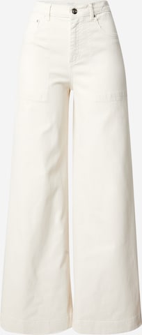 balta OUI Kliošinis Džinsai: priekis