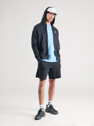 Nike Sportswear Tréning dzseki 'Club Fleece' - fekete
