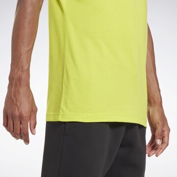 T-Shirt fonctionnel Reebok en jaune