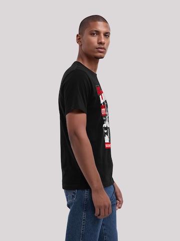 F4NT4STIC Shirt 'Guns N' Roses Lies City Rock Music' in Black