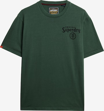 Superdry T-Shirt 'Tokyo Narrative' in Grün: Vorderseite