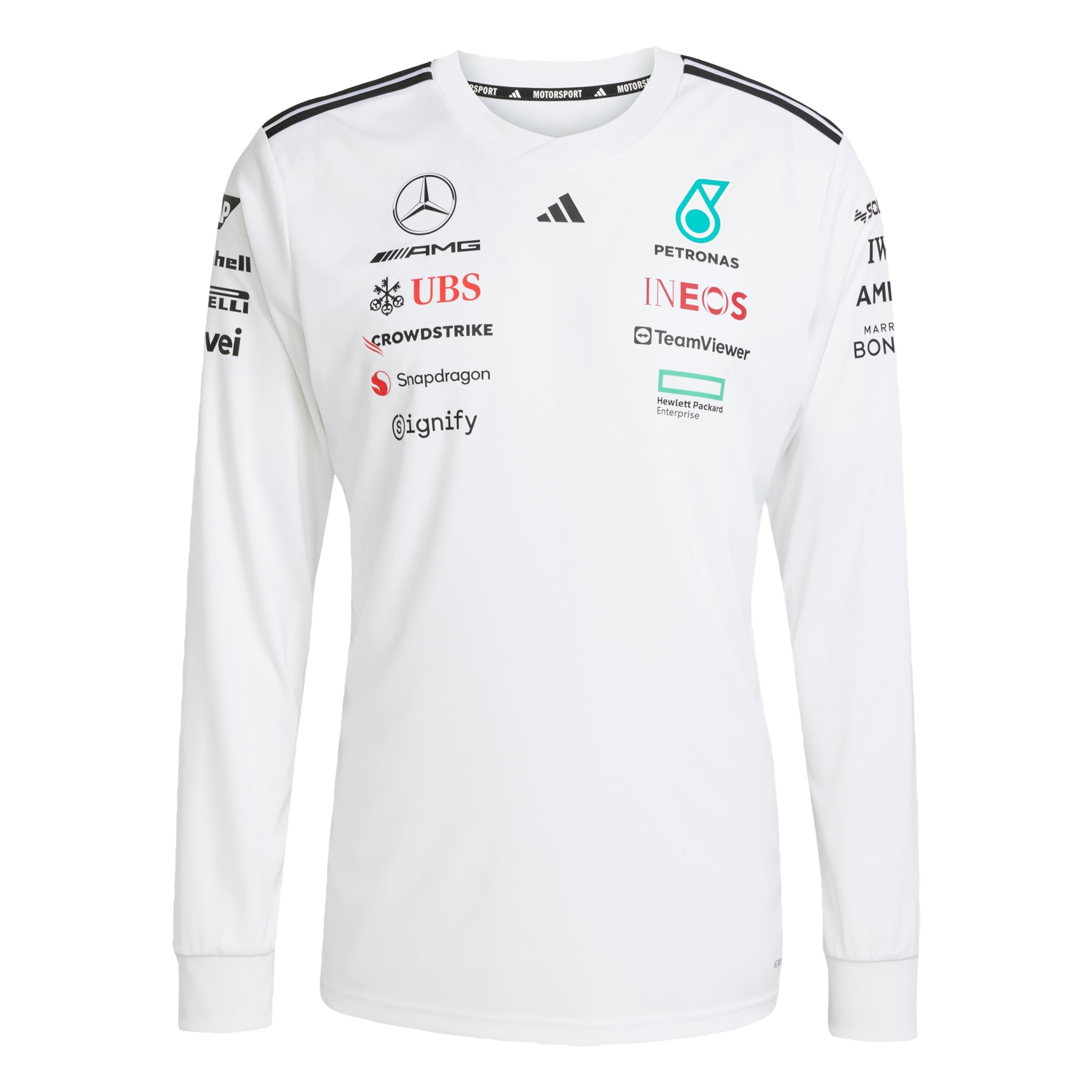 ADIDAS PERFORMANCE - Camiseta funcional 'MERCEDES - AMG PETRONAS FORMULA ONE TEAM DRIVER' en blanco: frente