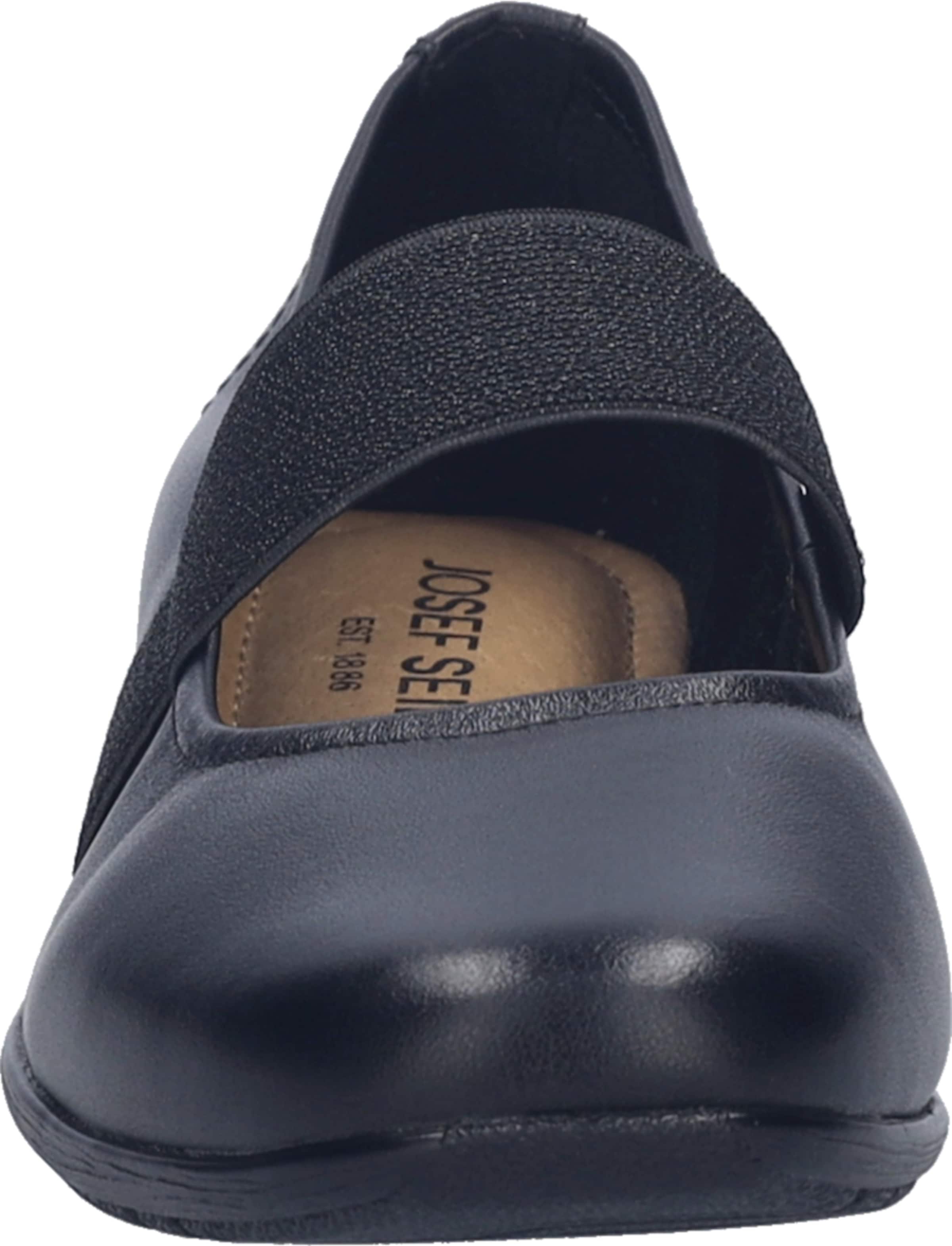 JOSEF SEIBEL Ballet Flats with Strap in Black