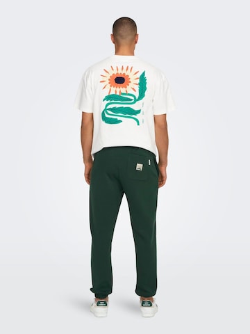 Only & Sons Tapered Nadrág 'ONSRILEY' - zöld