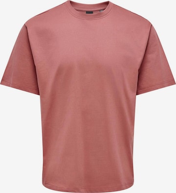 Only & Sons - Camiseta 'Fred' en rojo: frente