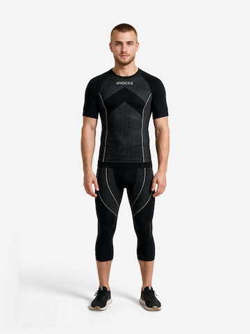 SNOCKS Base layer in Black: front