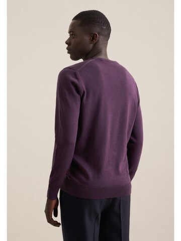 Pull-over 'Schwarze Rose' SEIDENSTICKER en violet