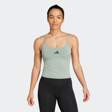 Top sportivo 'OPTIME' di ADIDAS PERFORMANCE in verde: frontale
