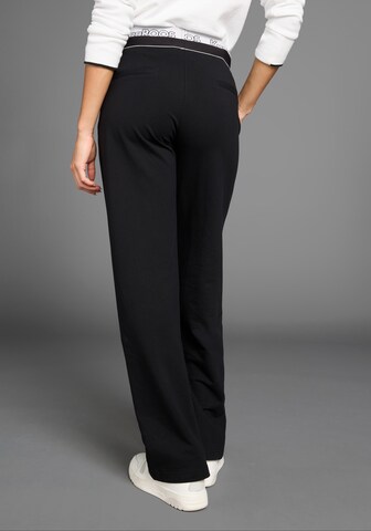 KangaROOS Wide Leg Hose in Schwarz