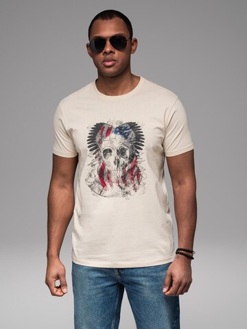 Ombre Shirt in White: front