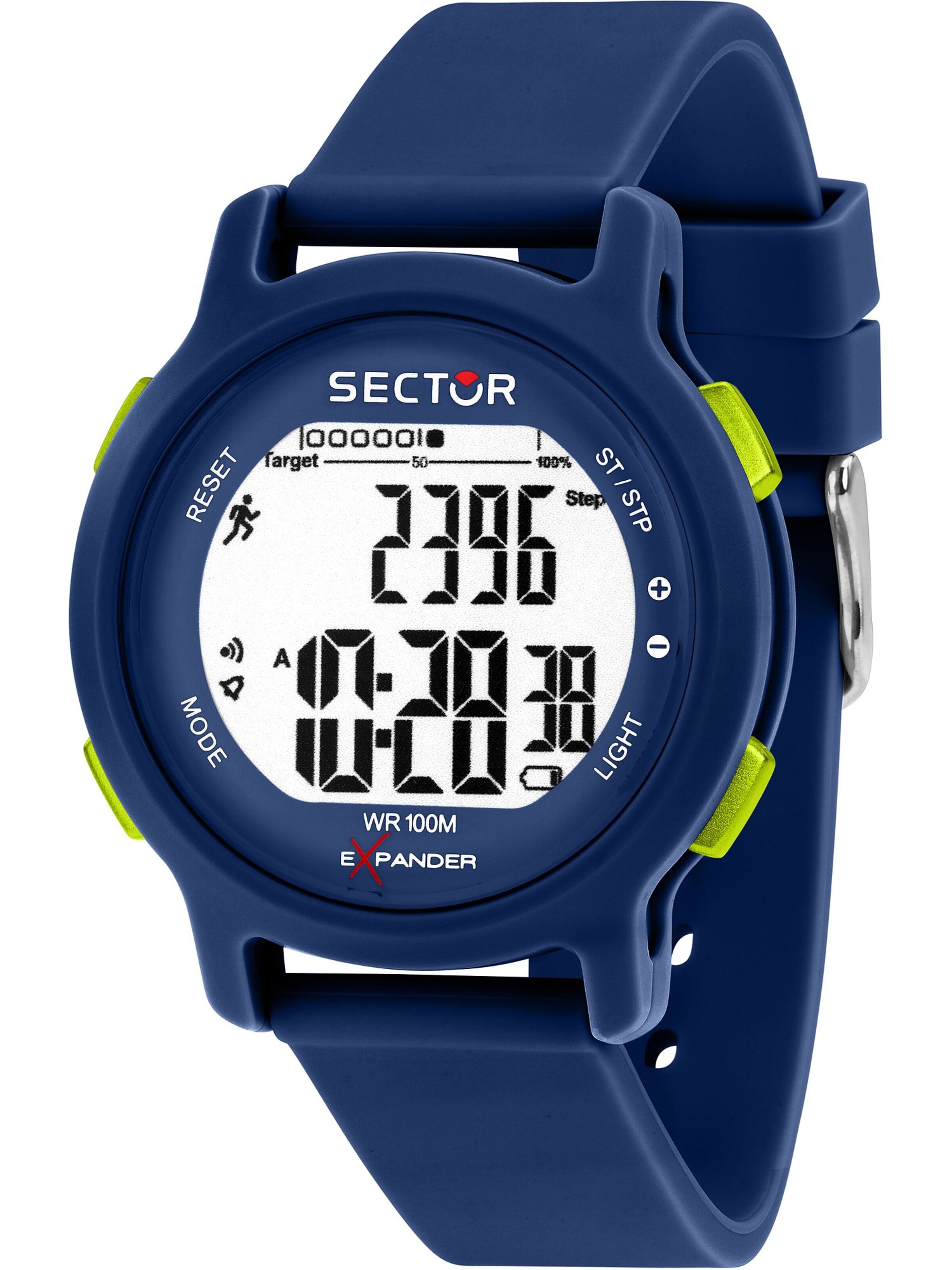 SECTOR Digitaluhr in Blau: Vorderseite