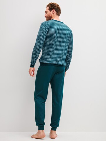 CALIDA Pyjama lang 'Cotton Special'‌‌‌‌‌‌‌ in Blau