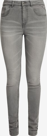 Oxmo Skinny Jeans 'Lenna' in Grijs: voorkant