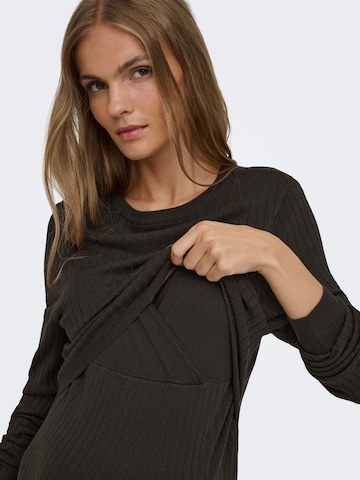 Only Maternity Knit dress 'OLMFemi' in Brown