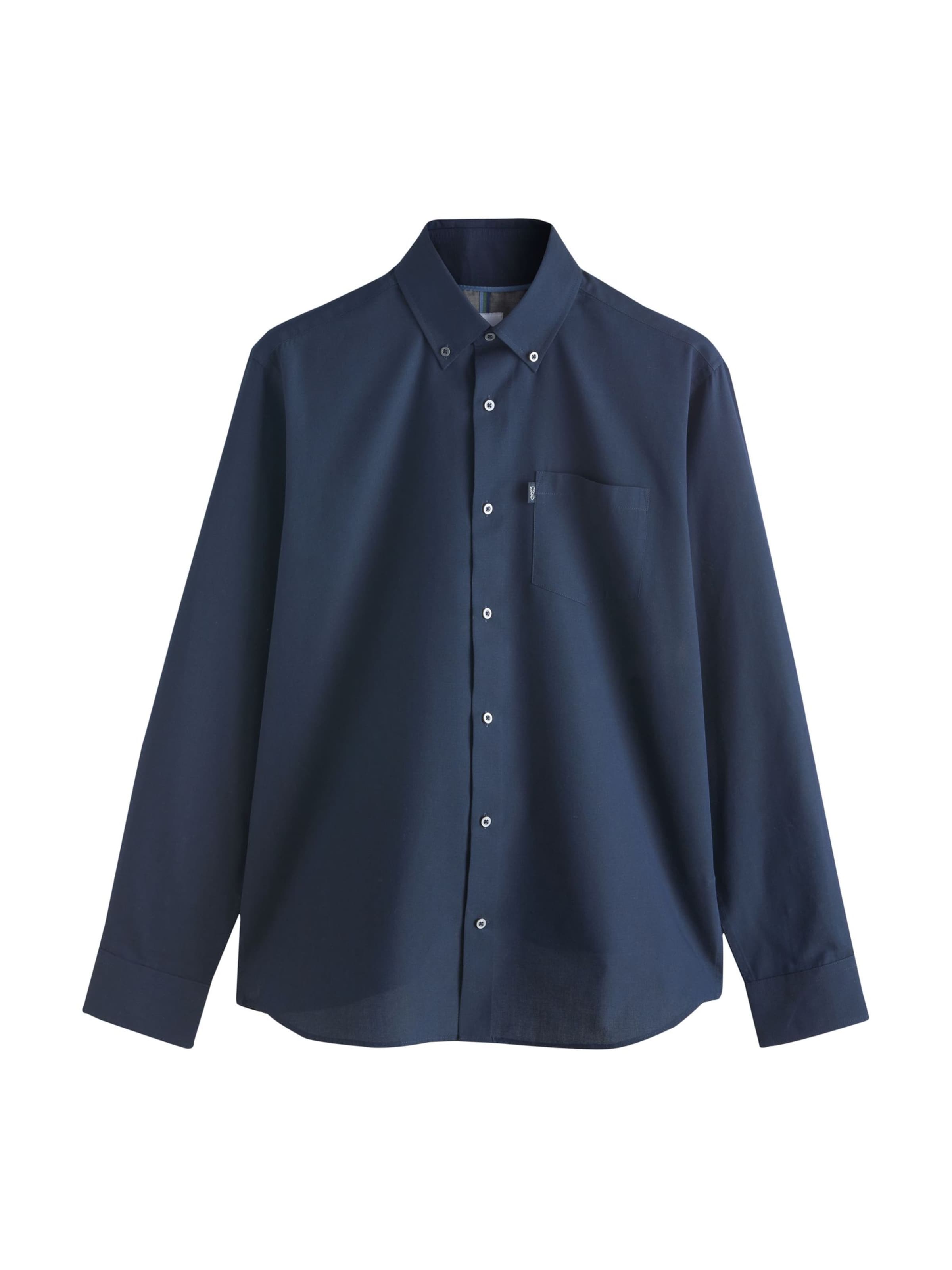 Next Regular fit Button Up Shirt in Blue