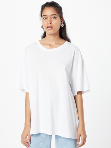 WEEKDAY Oversize t-shirt i vit: framsida