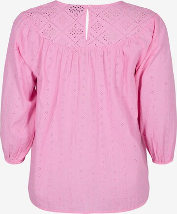 Zizzi Bluse 'MARA' in Pink