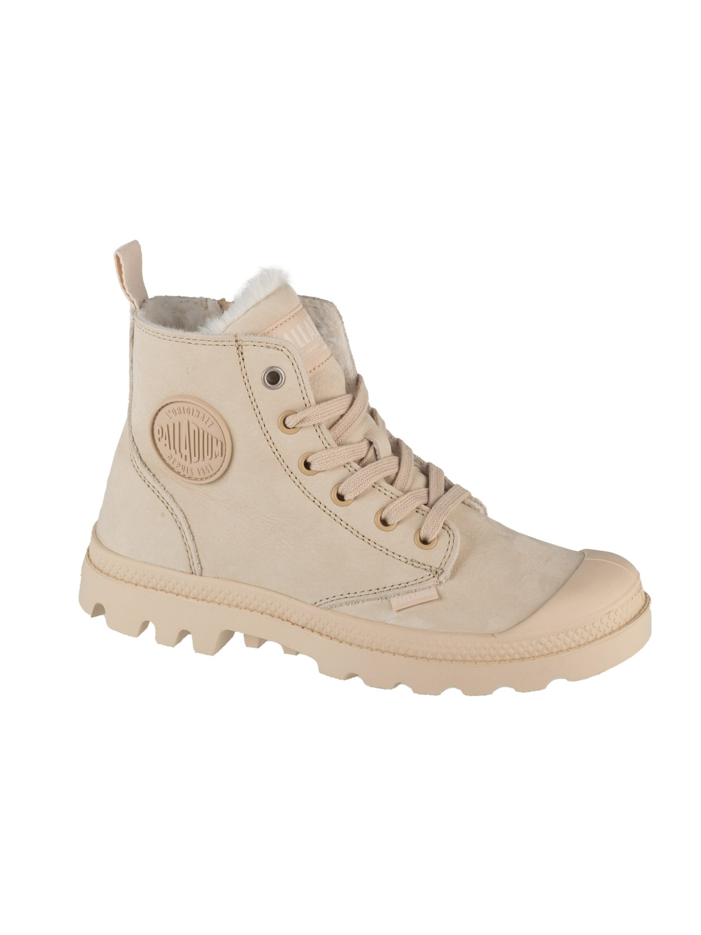 Palladium Sneakers hoog 'Pampa Hi Zip WL' in Beige