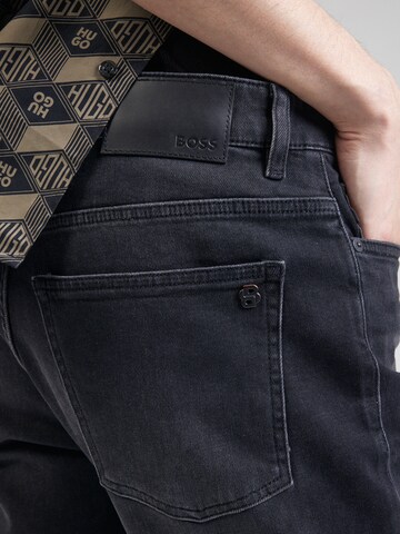 Regular Jeans 'Delaware' de la BOSS pe negru