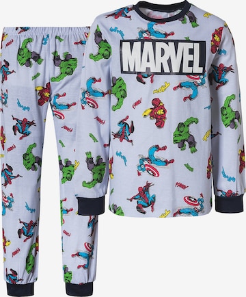 Marvel Avengers Pajamas in Blue: front