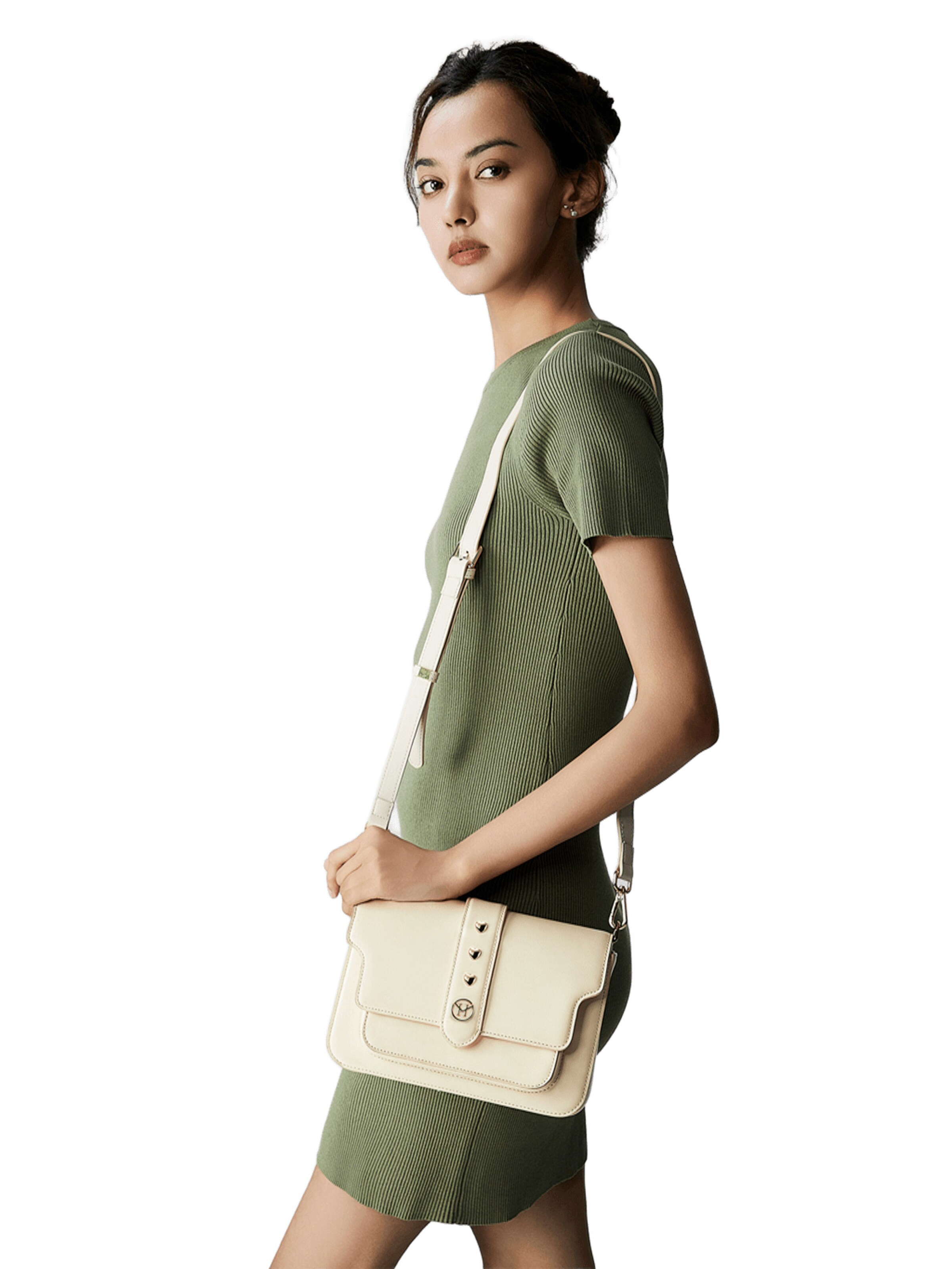 Victoria Hyde Olkalaukku värissä beige: etupuoli