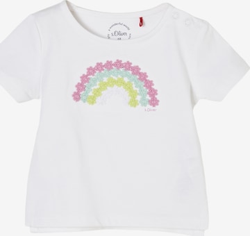 T-Shirt s.Oliver en blanc : devant