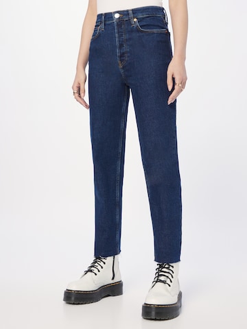 RE/DONE Regular Jeans '70S STOVE PIPE' in Blauw: voorkant