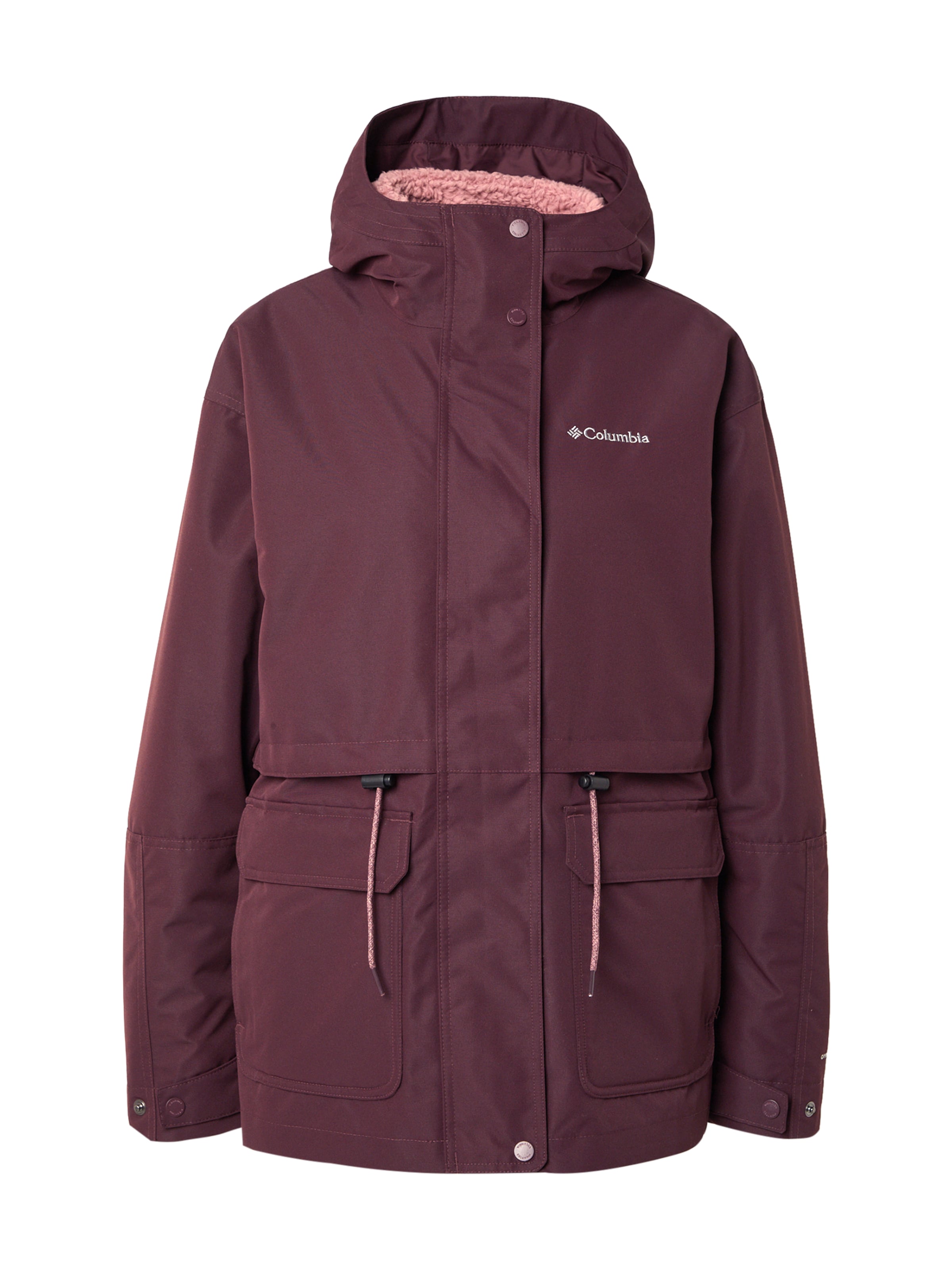 raudona COLUMBIA Laisvalaikio striukė 'Drop Ridge II': priekis