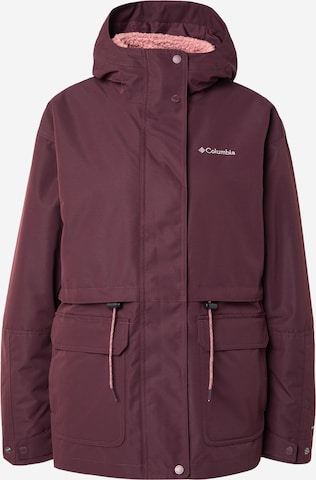 raudona COLUMBIA Laisvalaikio striukė 'Drop Ridge II': priekis