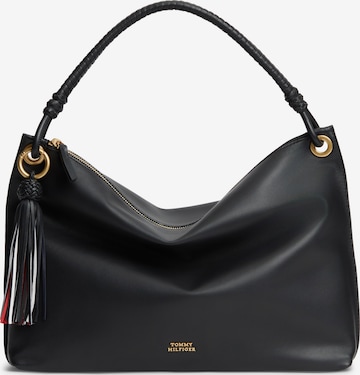 juoda TOMMY HILFIGER Rankinė ant peties: priekis