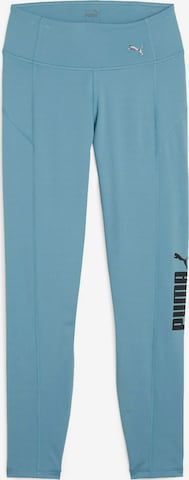 PUMA Skinny Workout Pants in Blue: front