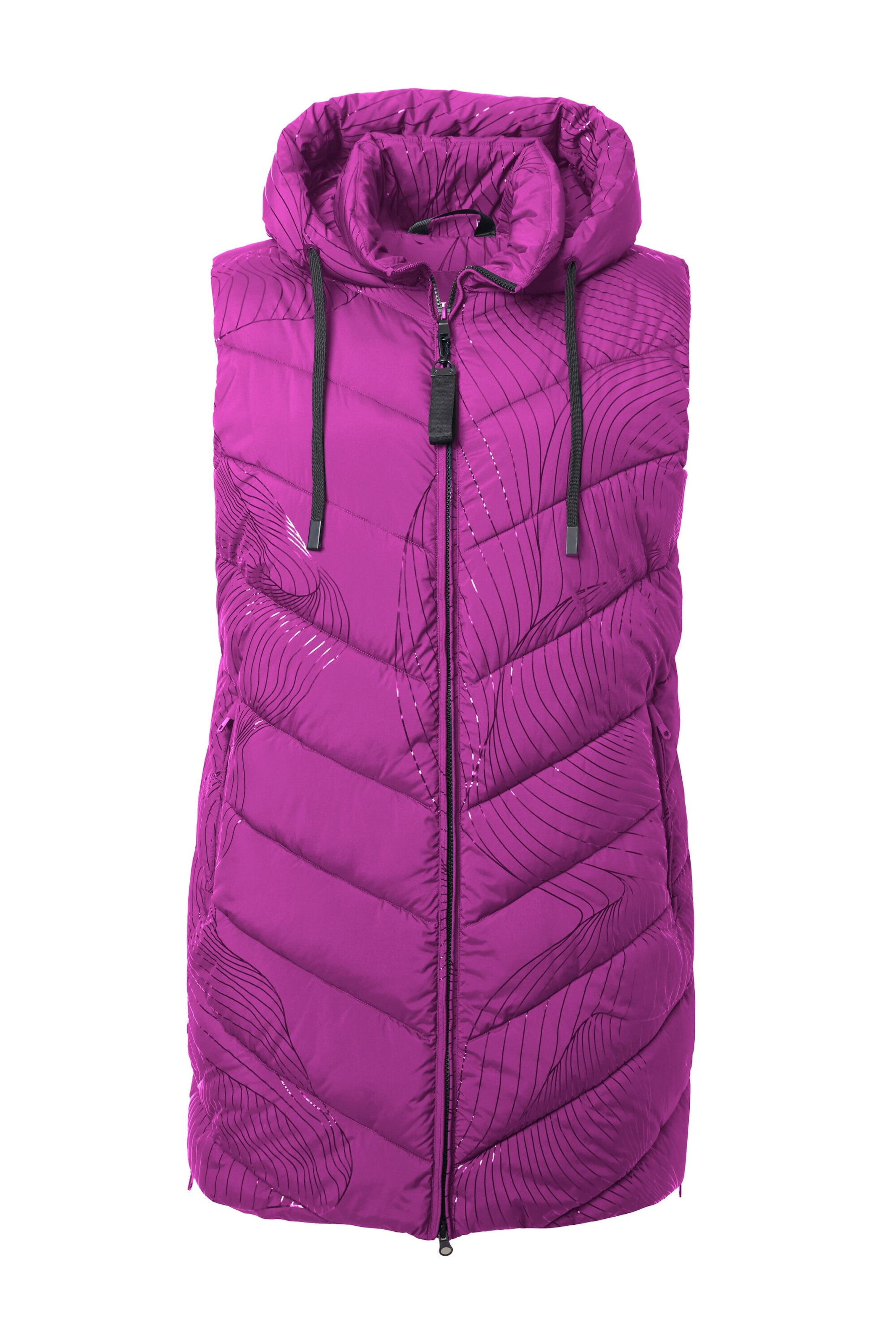 Ulla Popken Vest in Purple: front