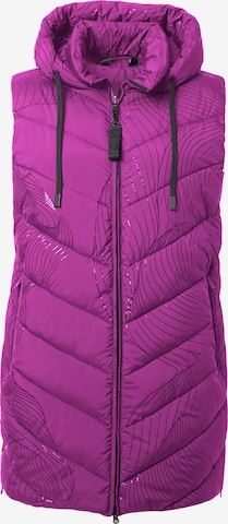 Ulla Popken Weste in Lila: Vorderseite