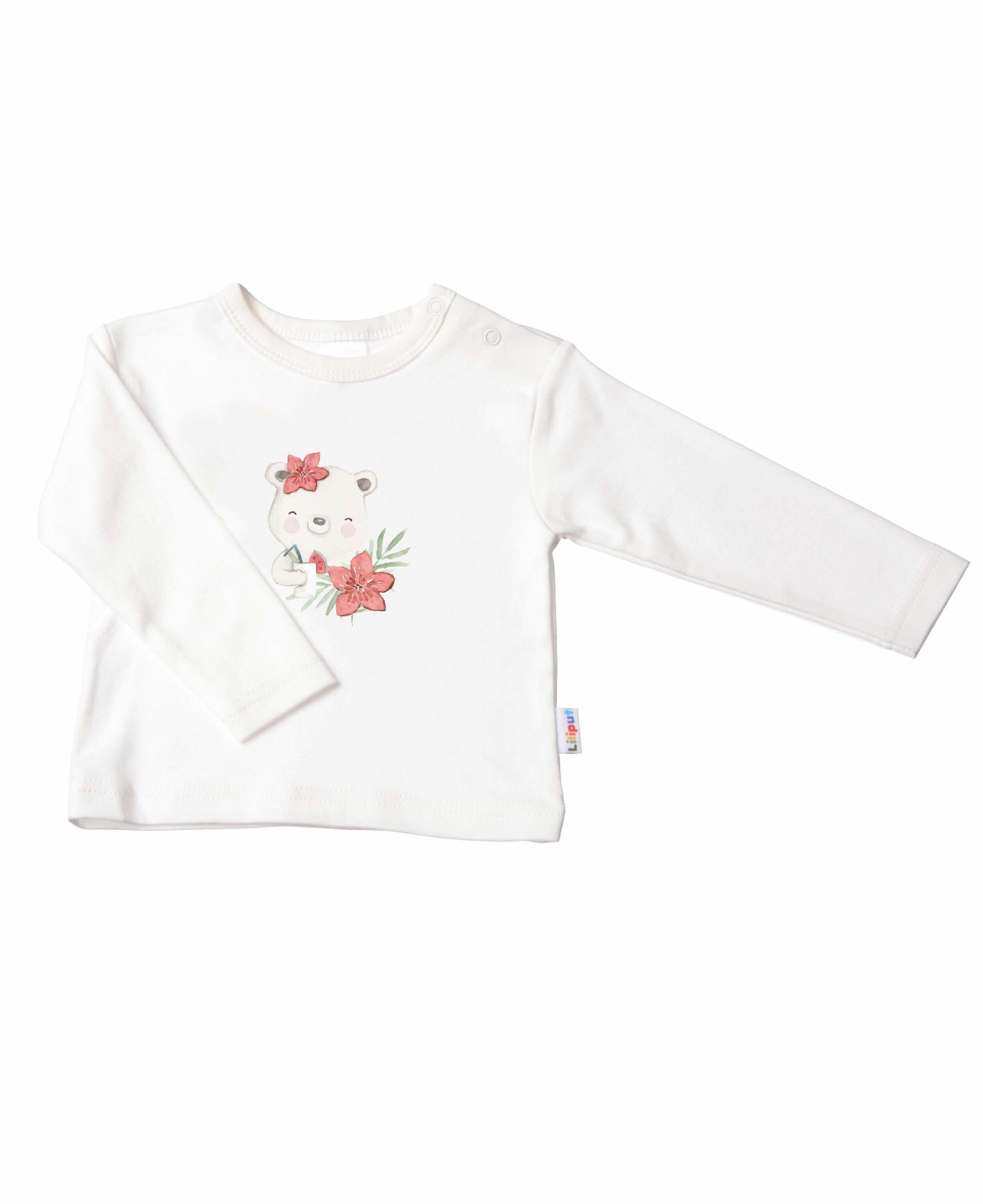 LILIPUT Shirt 'Happy Bear' in White: front