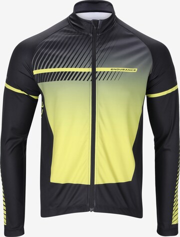 ENDURANCE Athletic Zip-Up Hoodie in Yellow: front