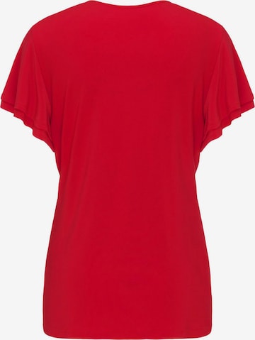 Goldner T-Shirt in Rot