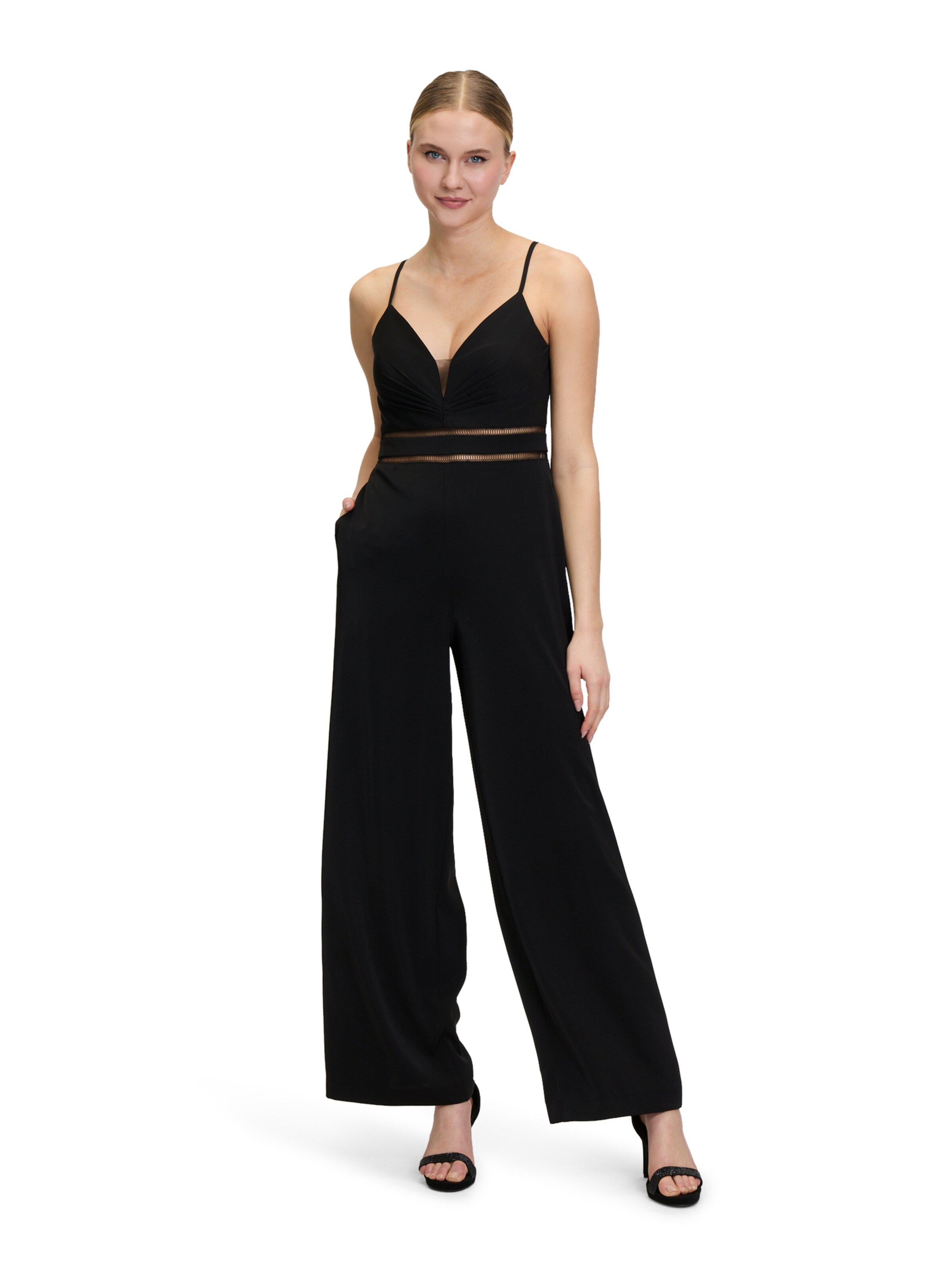 Vera Mont Jumpsuit in Black: front