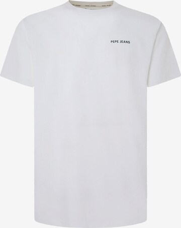 Pepe Jeans T-shirt 'CALLUM' i vit: framsida