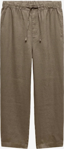 MANGO MAN Regular Pants 'Amalfi' in Green: front