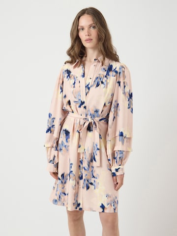 YAS Blusenkleid 'YASSERAKI' in Pink: Vorderseite