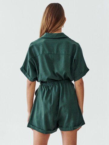 Calli Jumpsuit 'CONSCIOUS' in Groen: terug